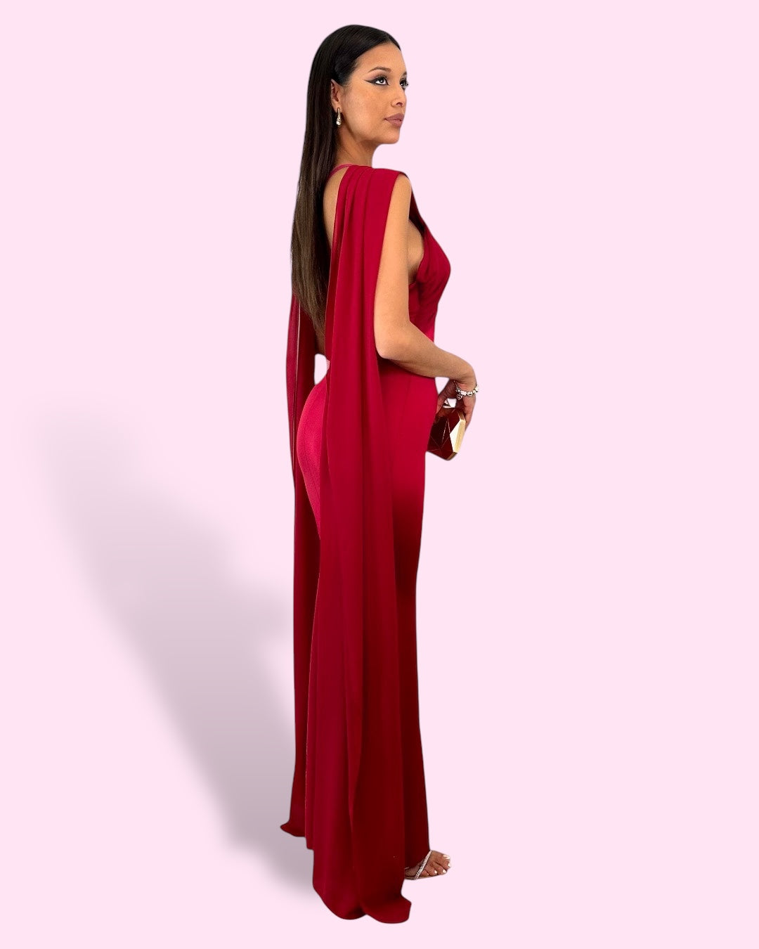 Vestido Nilo Rojo Oscuro