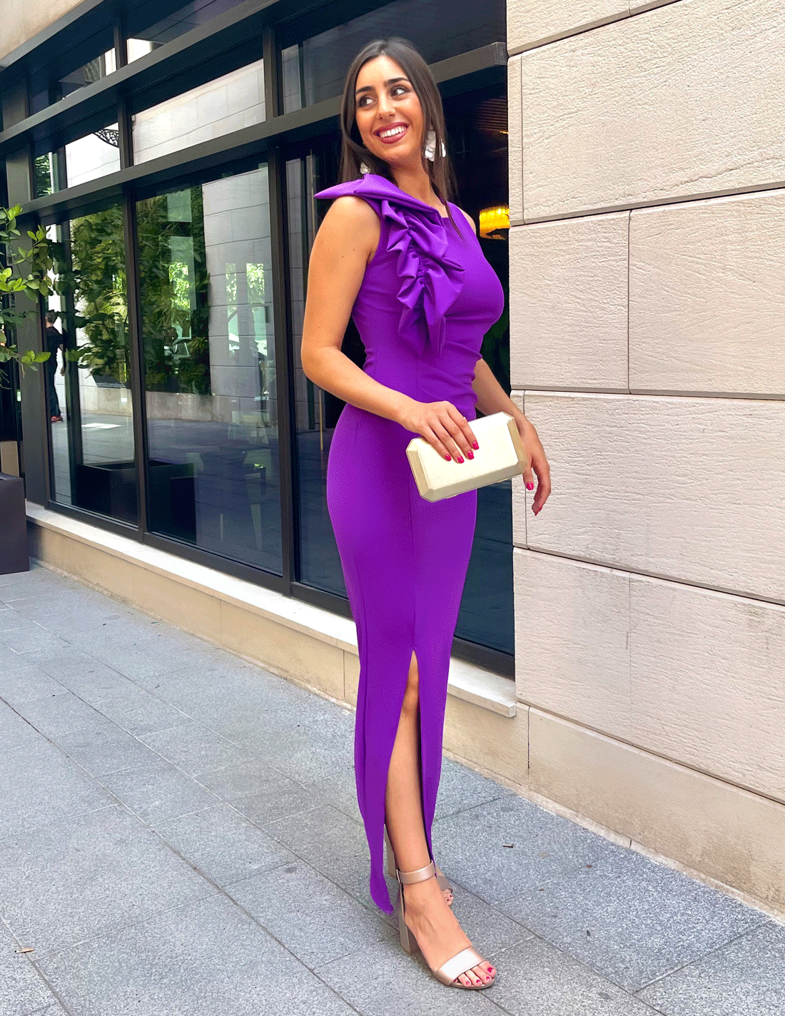 Vestido Aliseda Morado