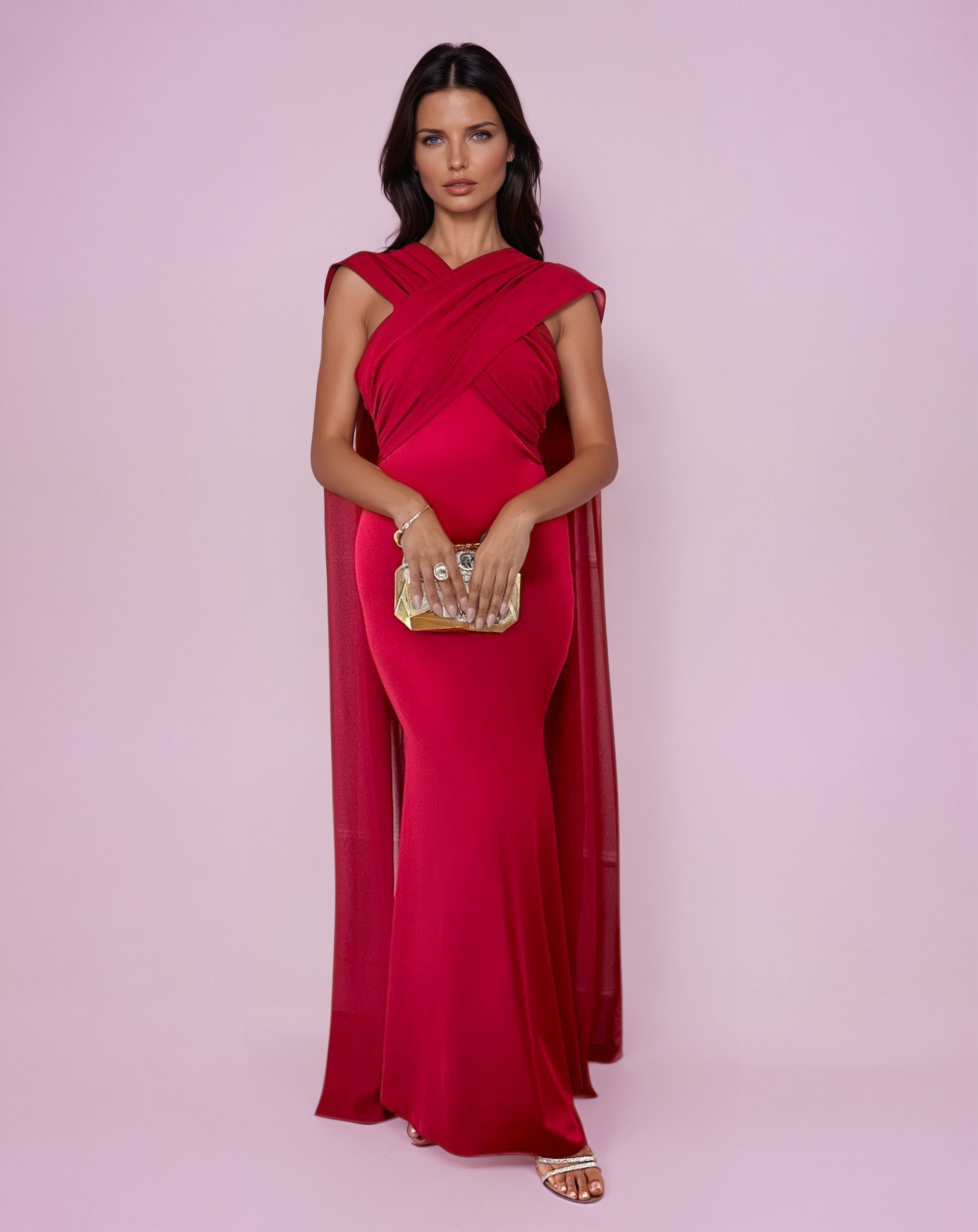 Dark Red Nile Dress