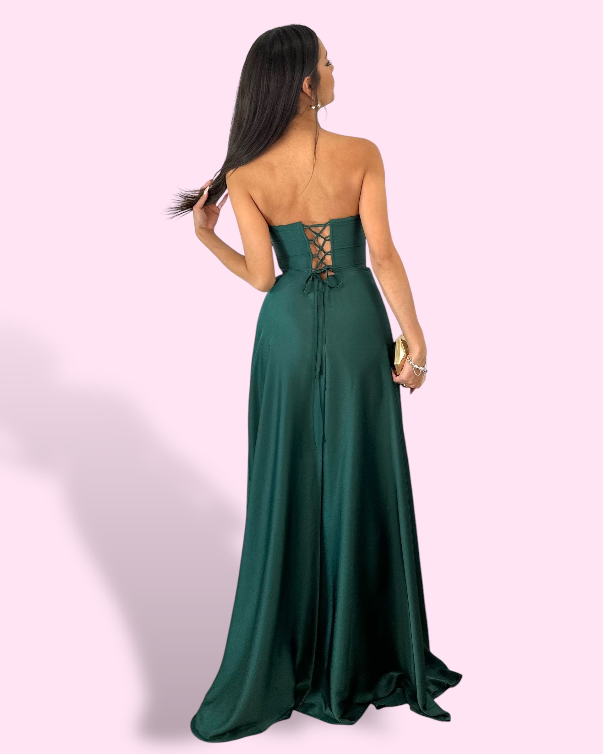 Aria Bottle Green Dress