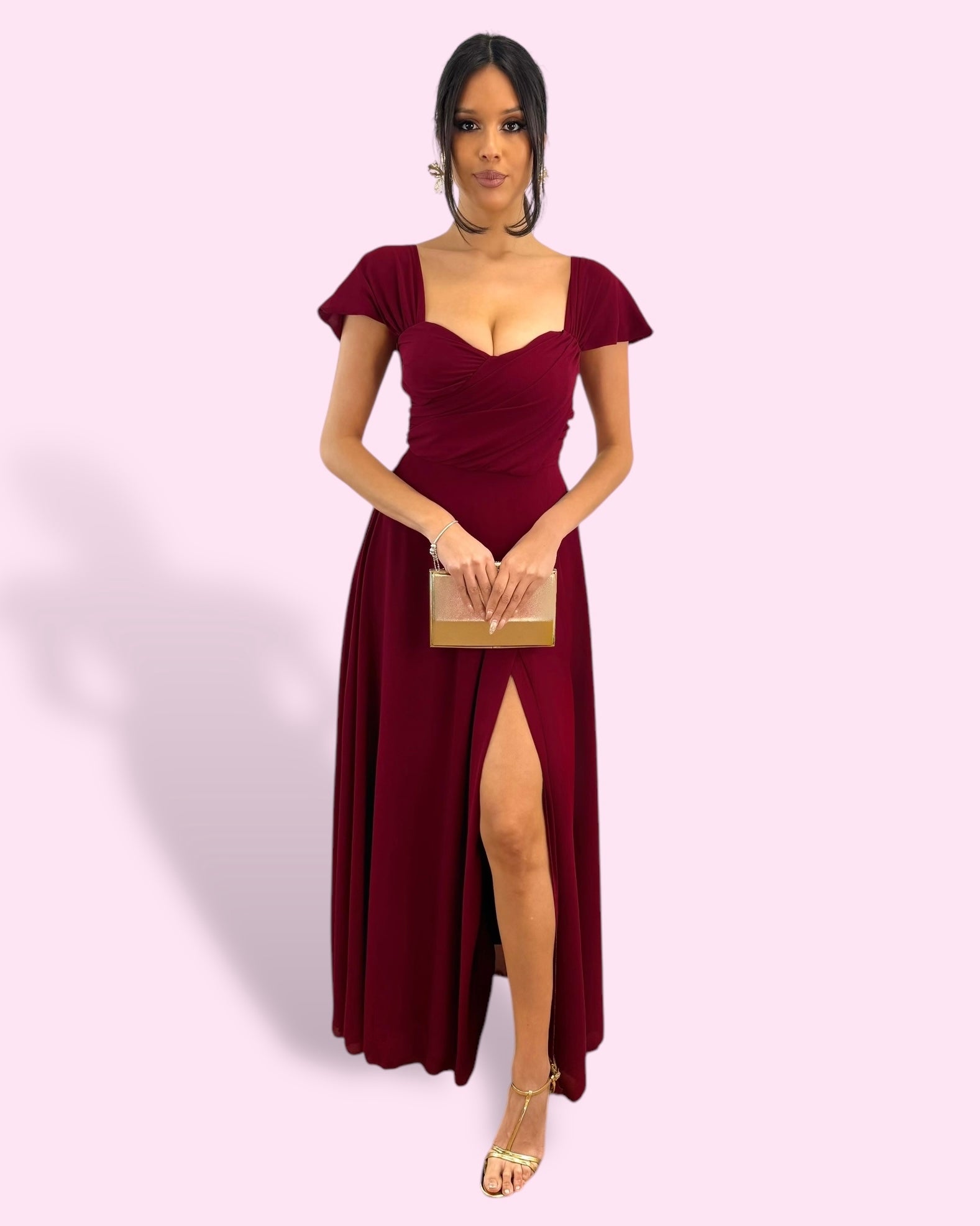 Alice burgundy dress