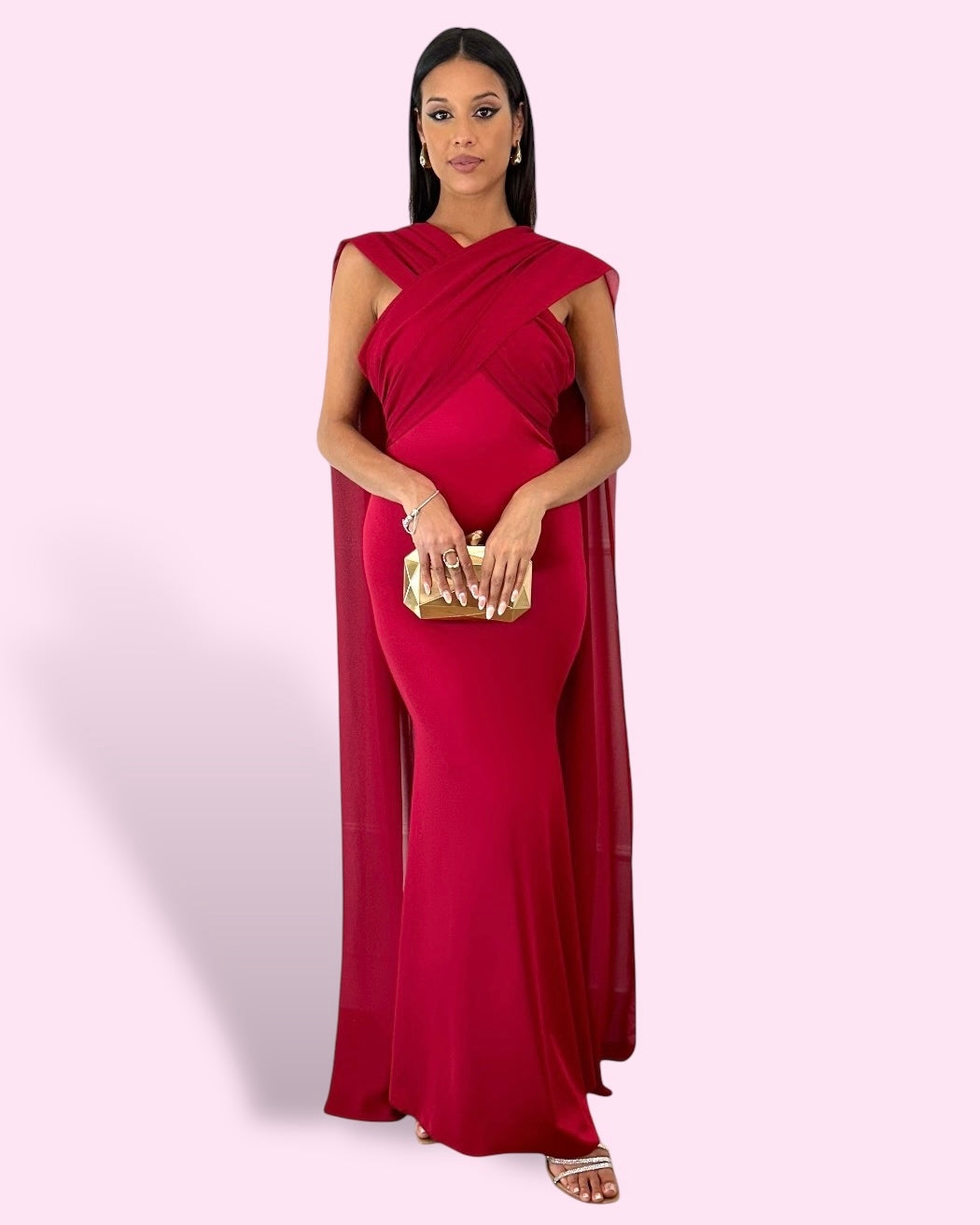 Dark Red Nile Dress