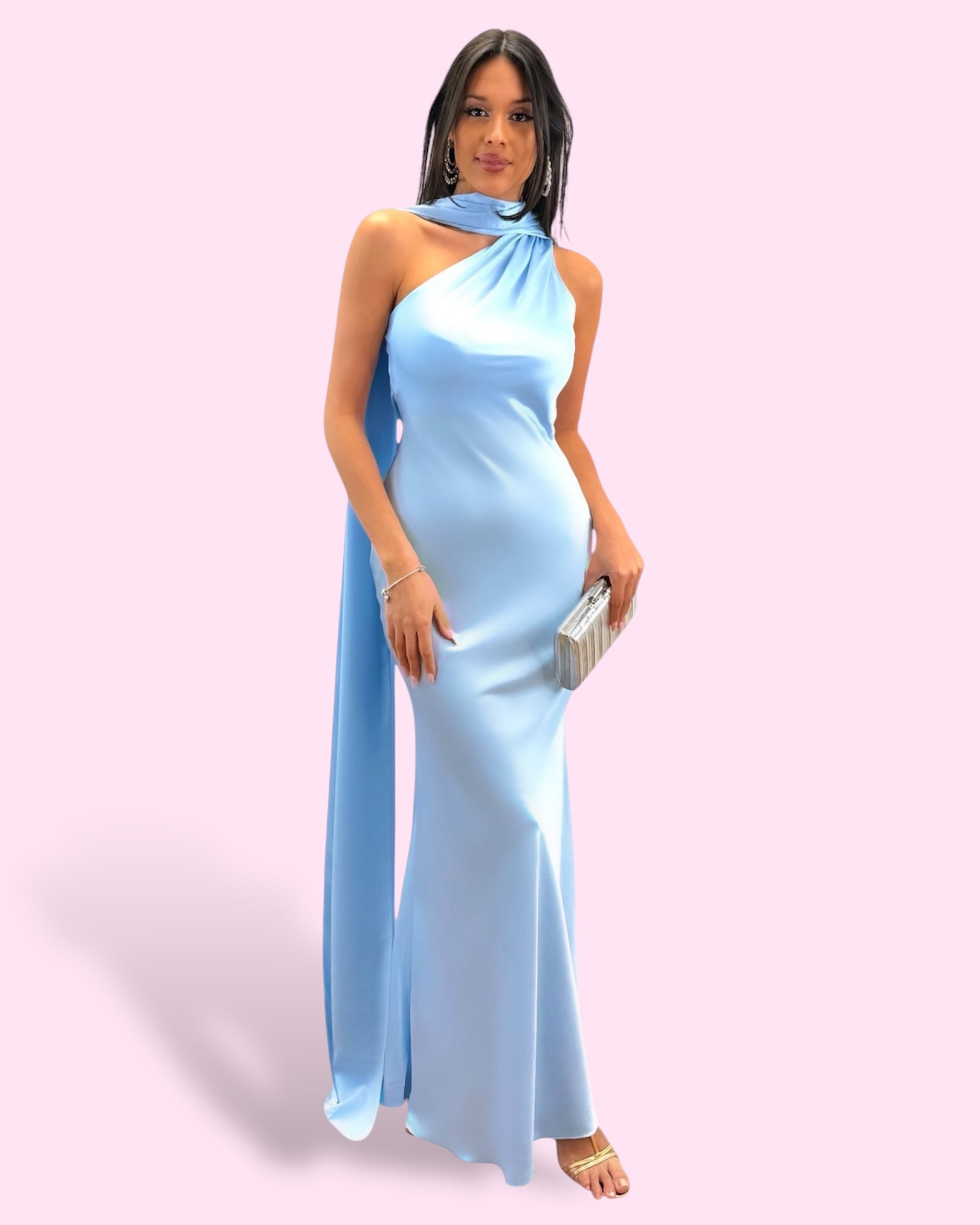 Vestido Lucia Azul Cielo