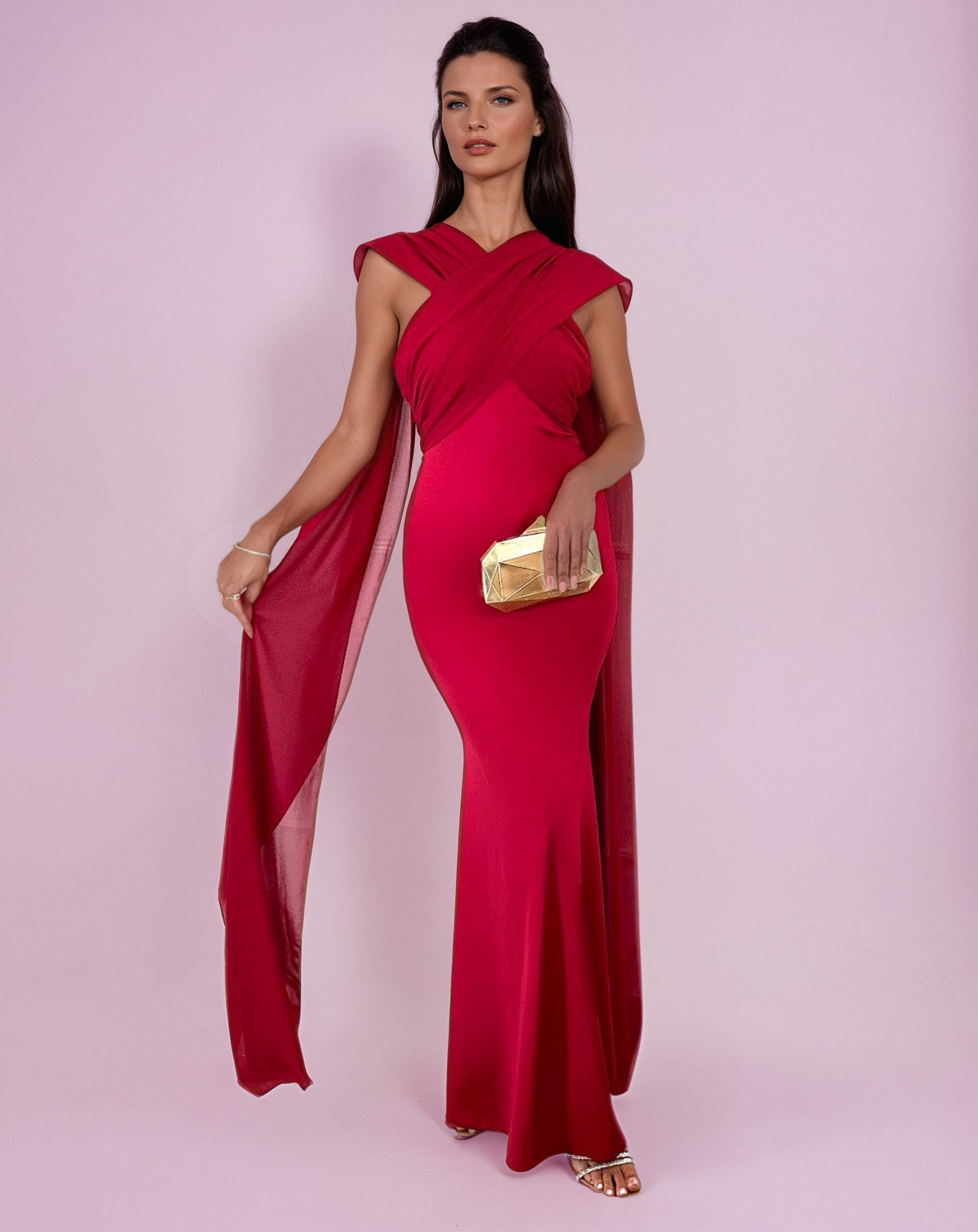 Dark Red Nile Dress