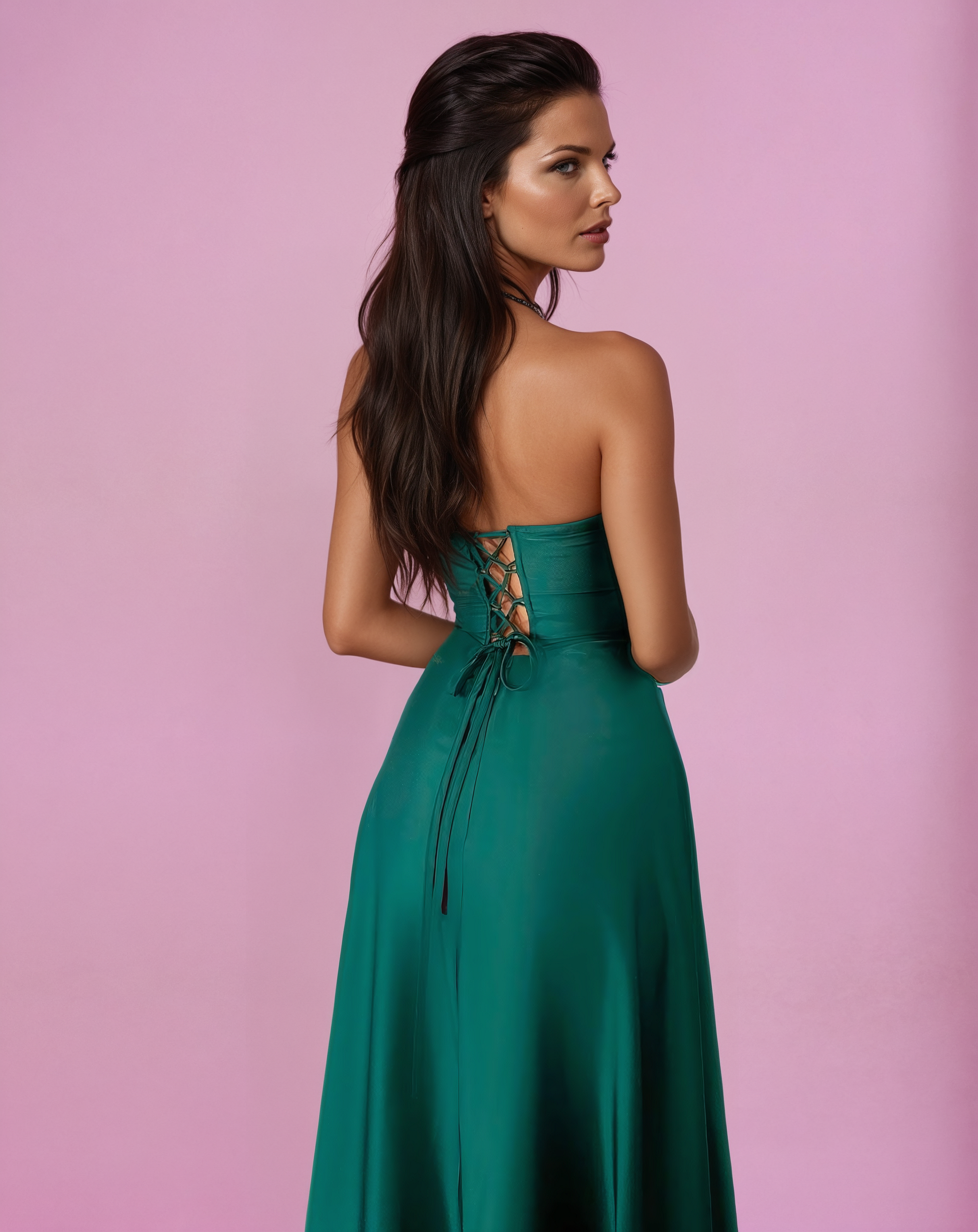 Aria Bottle Green Dress